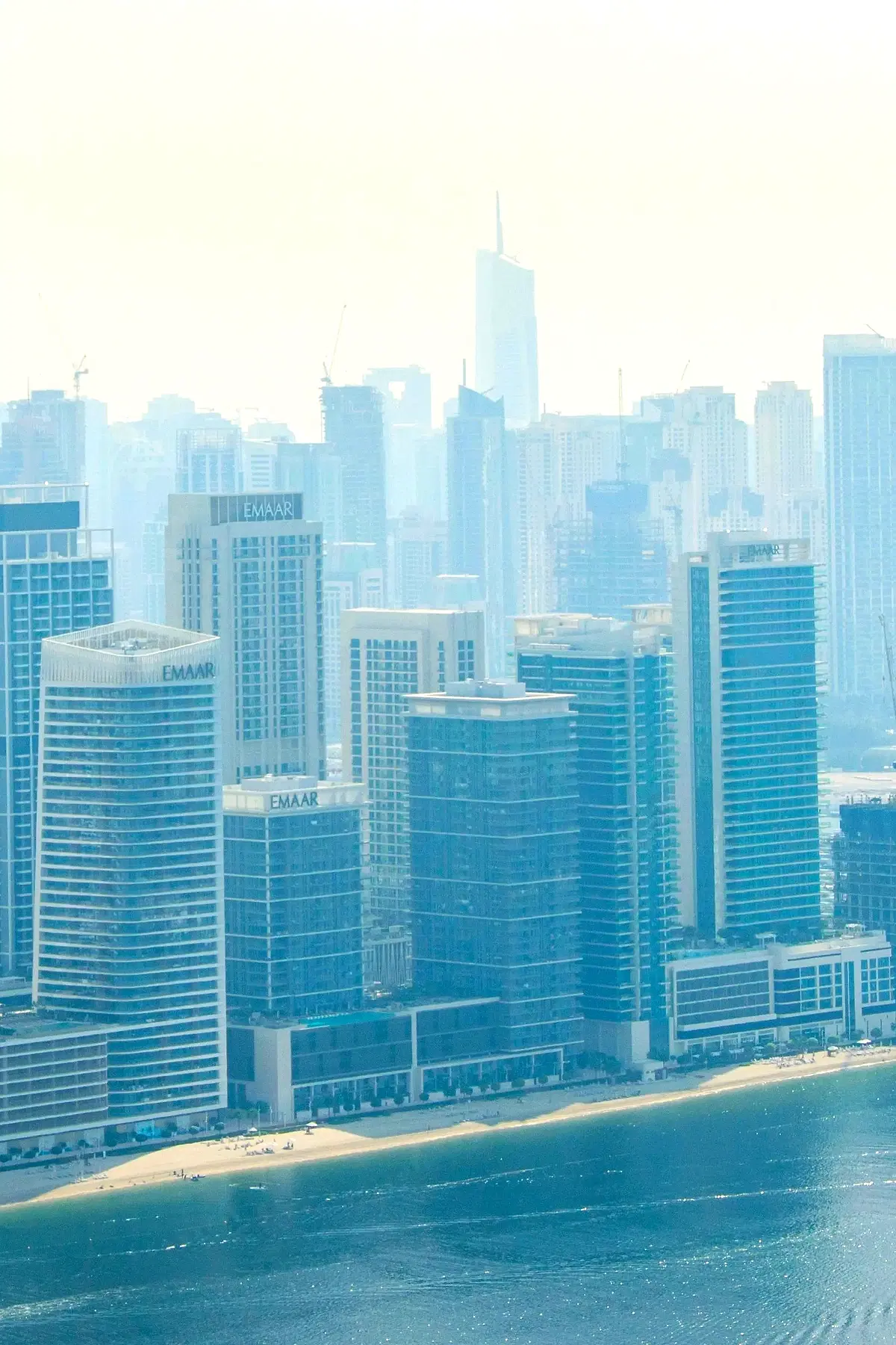 Waterfront residential towers in Dubai Marina